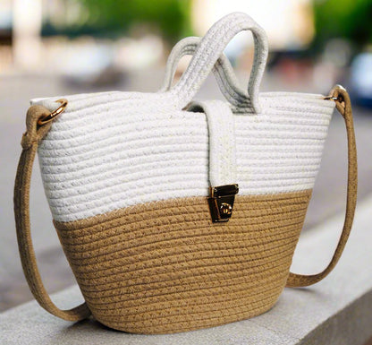 Beige-&-White-Cotton-Rope-Bag