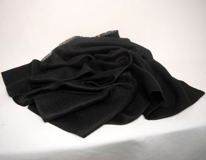 Black Pashmina with Diamond Pattern