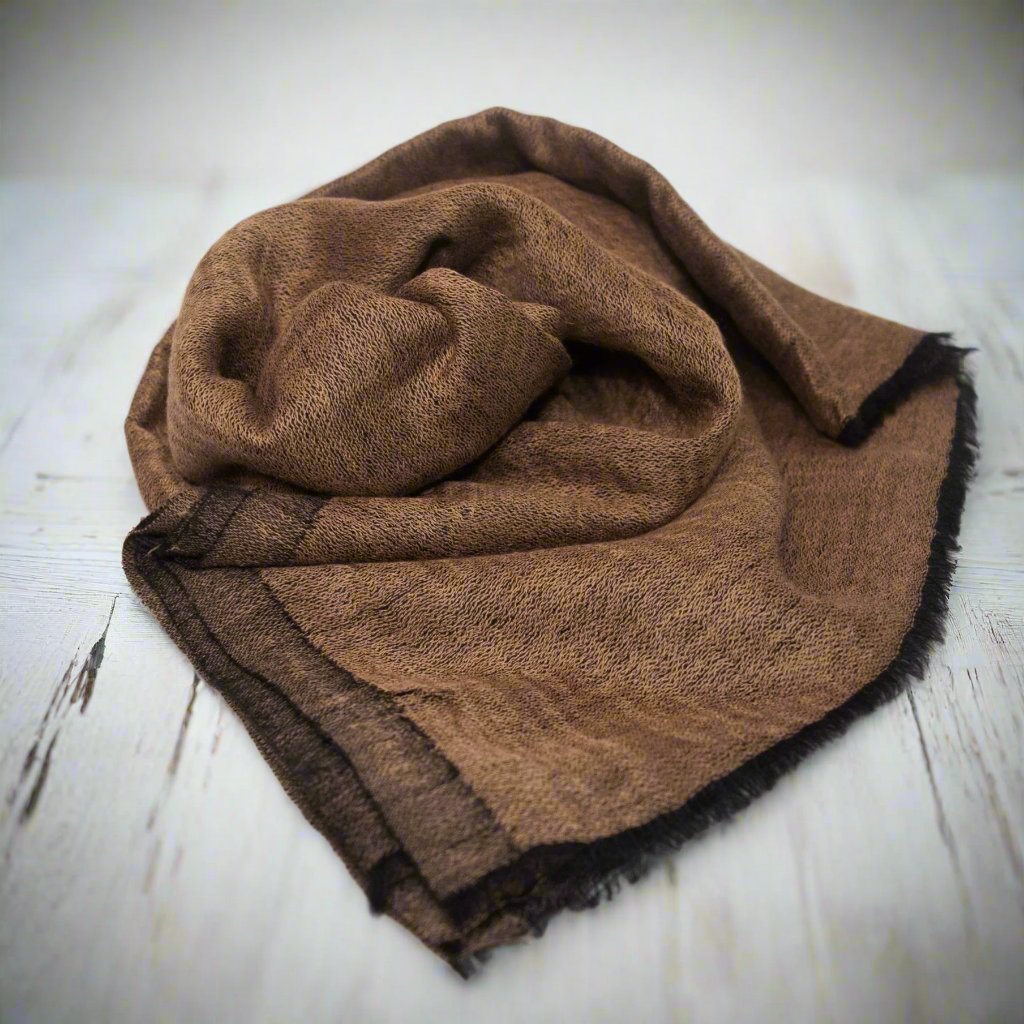 Brown & Black Pashmina Scarf