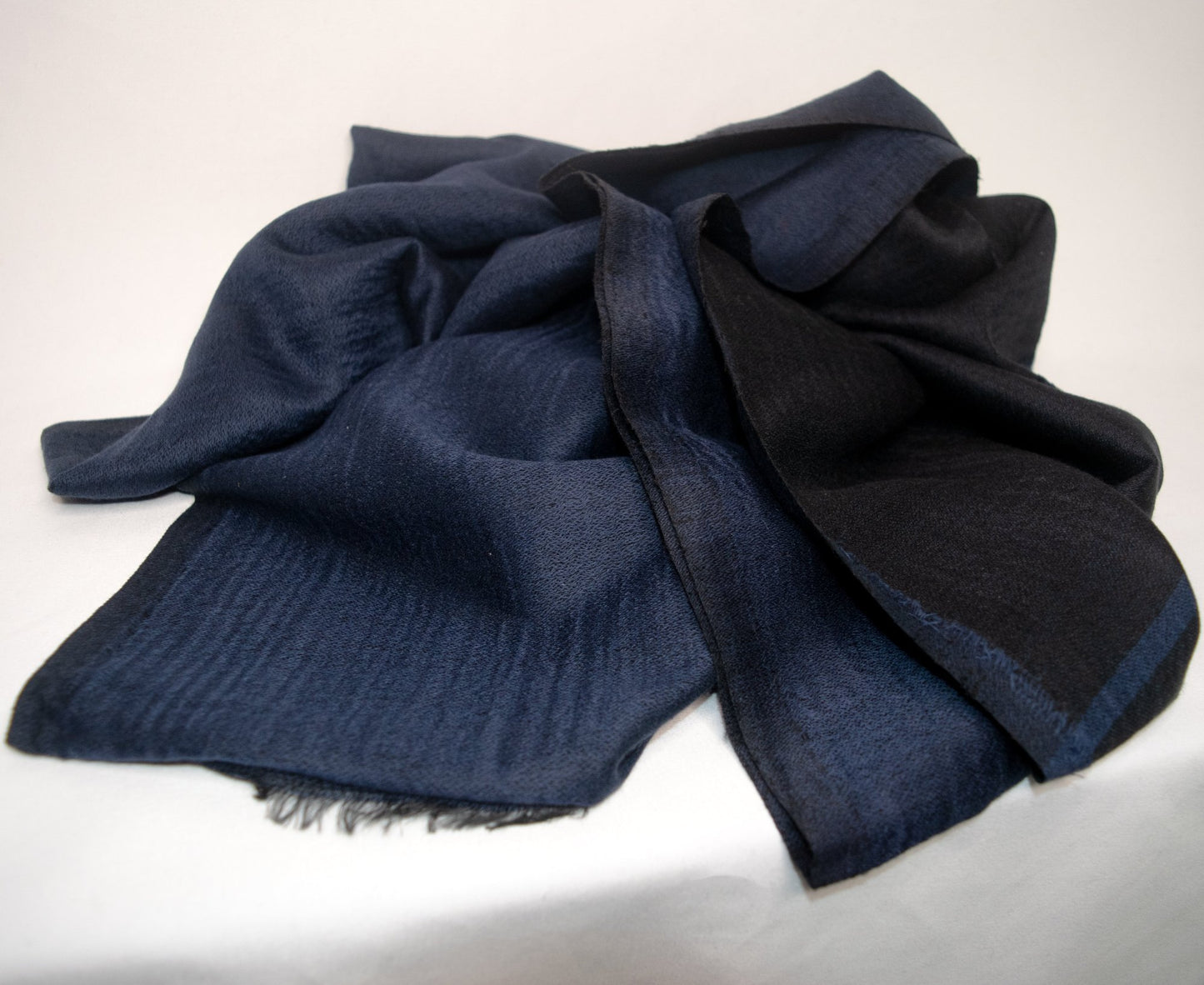 Navy & Black Pashmina Scarf