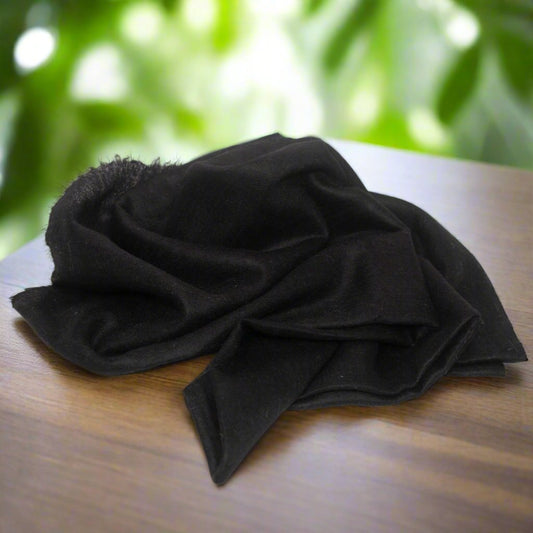 Royal Black Pashmina Scarf