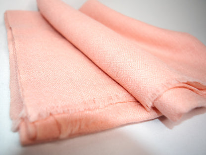 Soft and luxurious peach pashmina shawl